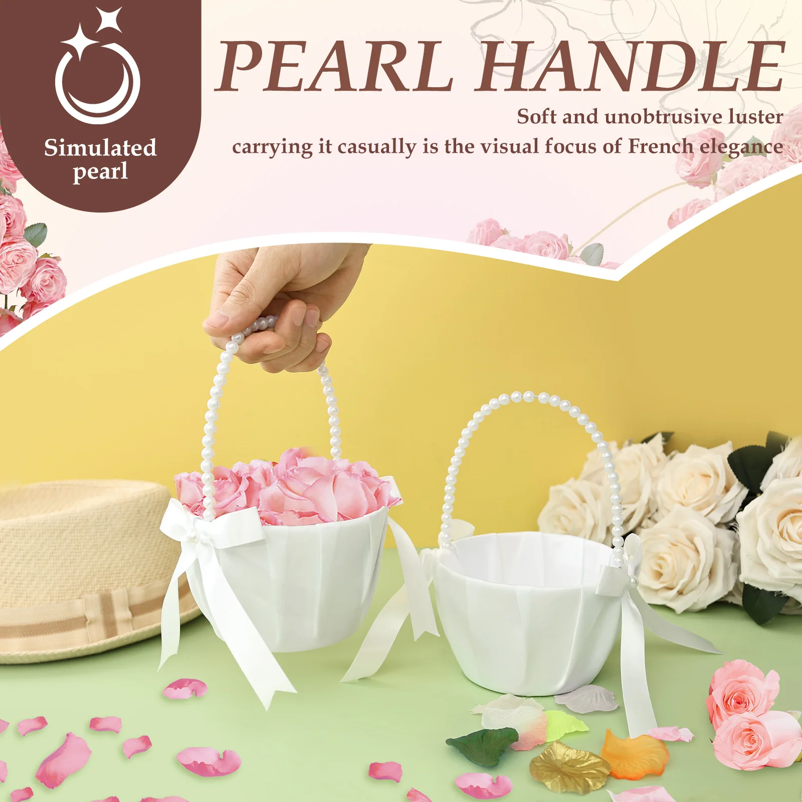 Cesta de flores para boda, 2 u - Gardening Tools Girls reseña y precio