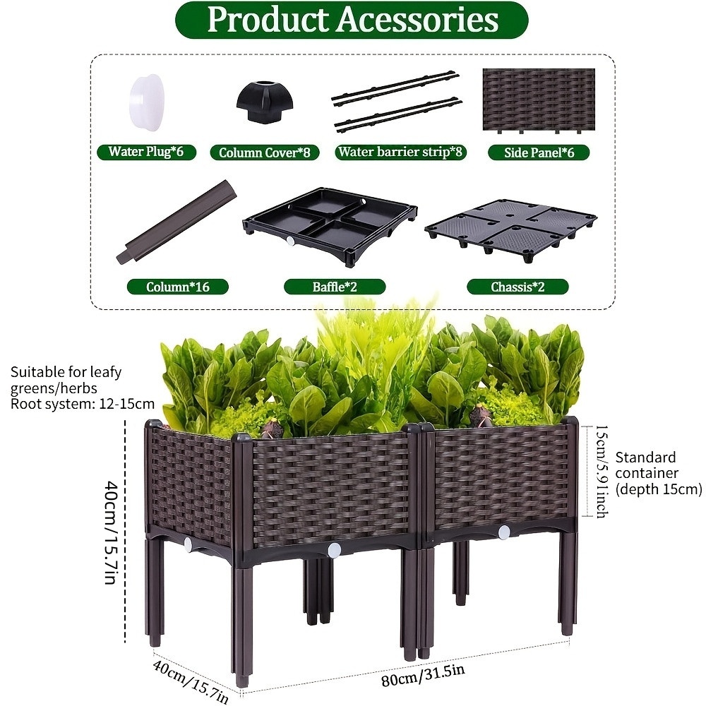 Jardinera Elevada para Jardín, - Self-Watering Planter reseña y precio